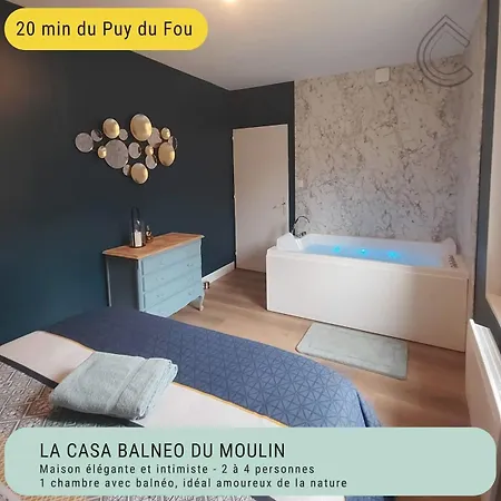 La Casa Balneo Du Moulin - 20 Min From Puy Du Fou * Le Boupère